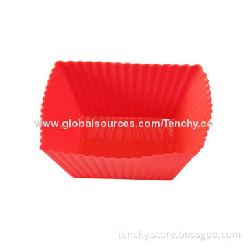 Silicone Baking Cup, Non-toxic, Anti-dust, OEM or ODM Orders Welcomed